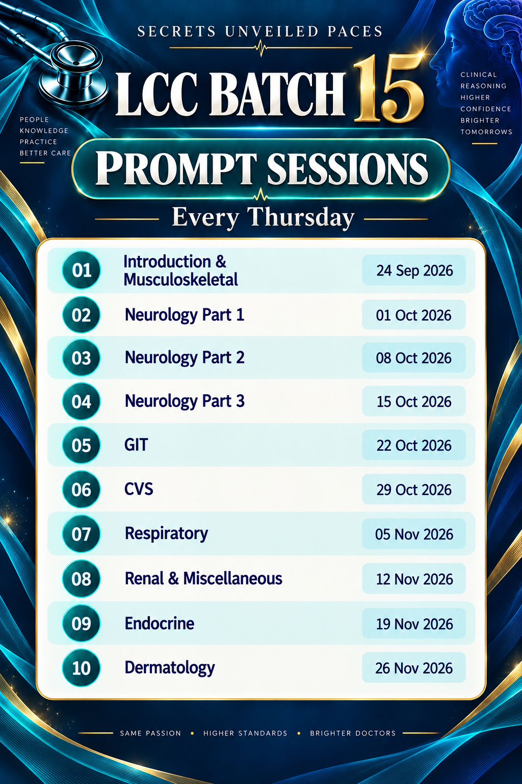 Prompt session ( Batch 15,16 )